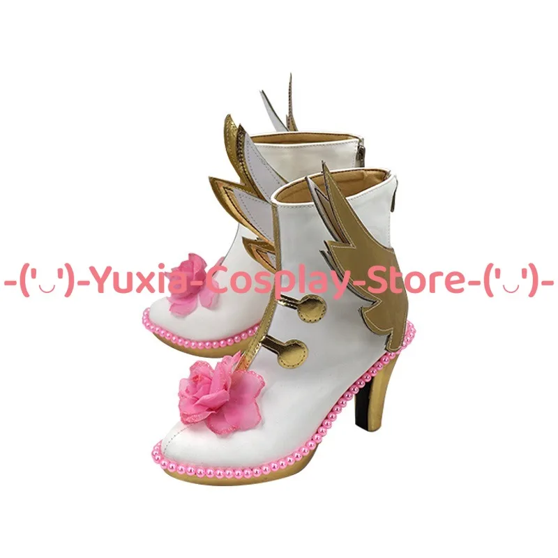 Yuxiacosplay! Oryginalne buty cosplay Falulu, rekwizyt postaci z anime i gier, botki ze skóry PU, kostium na Halloween, karnawał i imprezy.