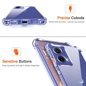 Casing Lembut Silcone Tahan Guncangan Untuk Motorola G85 G84 G53 G54 G53 G52 G42 G24 G22 G72 G32 G33 G30 G14 G15 G8 G9 G7 Plus Daya Jernih 8 kasus penjualan terbaik motorola g9 - №