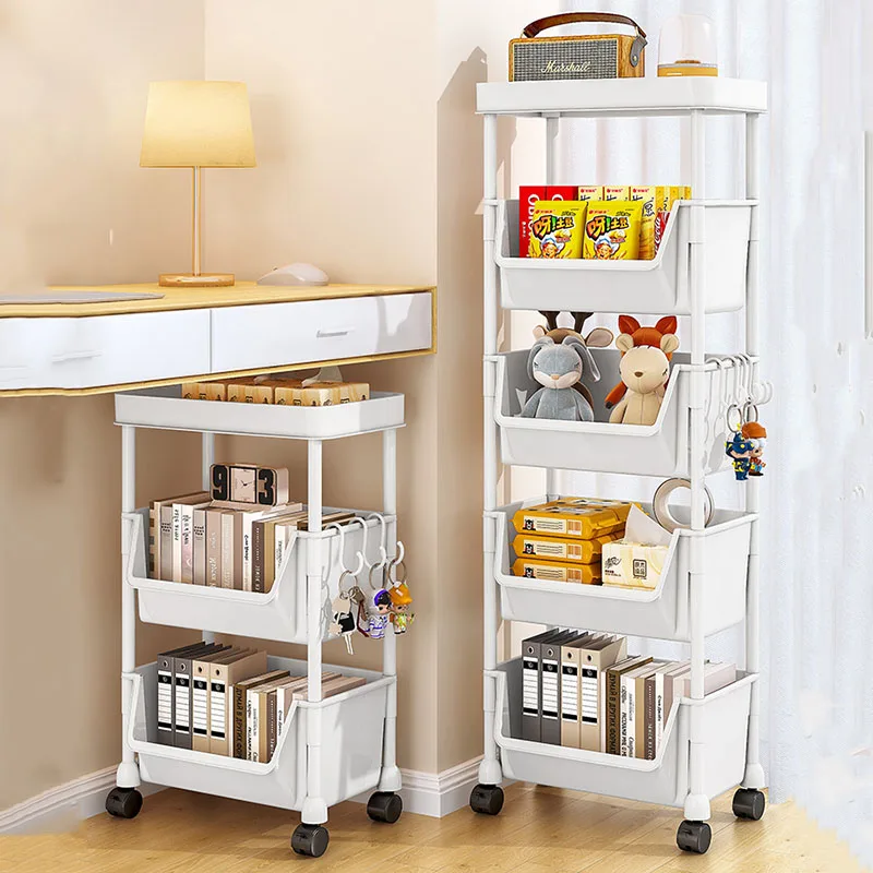 Food Truck Kitchen Trolley Rolling Candy Basket Bookcase Partitions Trolley Restaurant Fruit Basket Vestidores Kitchen Furniture