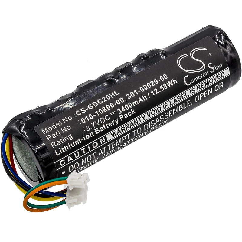 

Li-ion Dog Collar Battery for Garmin, 3.7V, 3400mAh, Compatible Models: Astro 220, Astro 320, DC30, DC40, DC40 Astro System