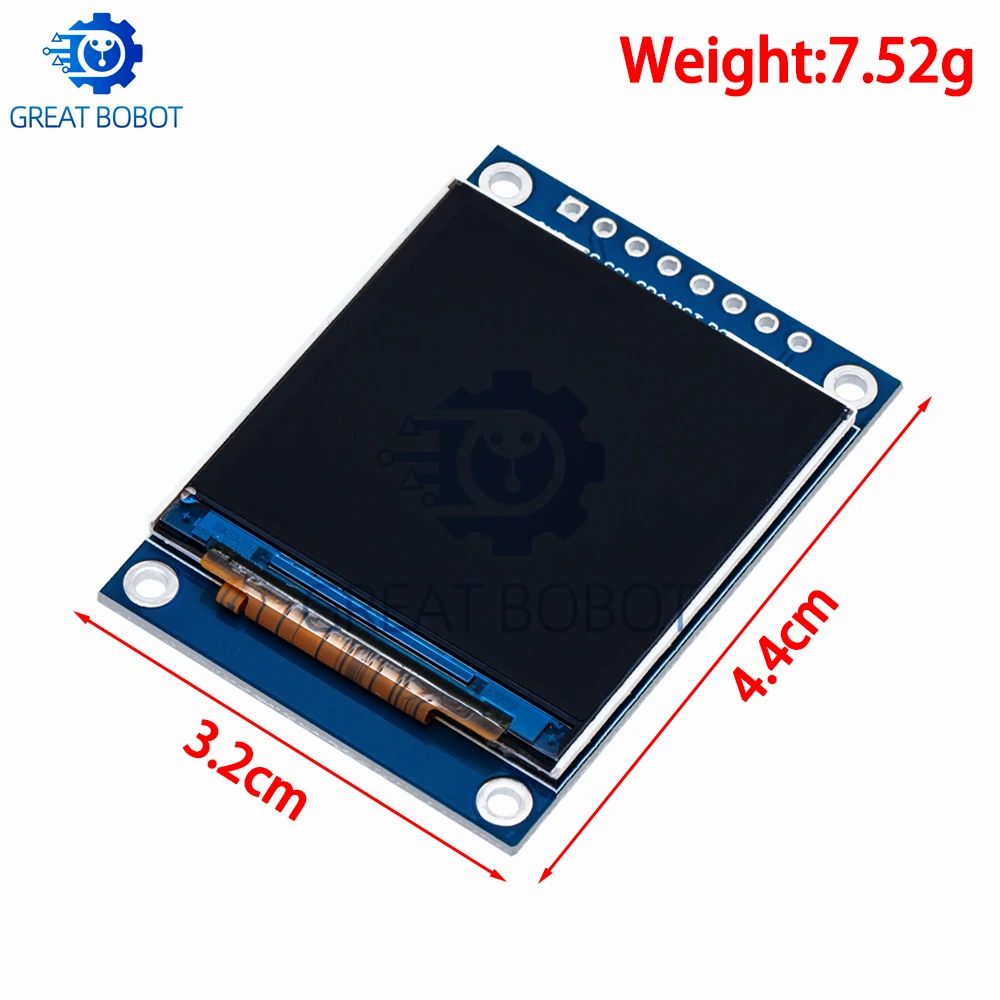 1-2PCS 1.54 Inch (1.54") Full-Color TFT IPS LCD Module: 240x240 HD, ST7789 Driver, SPI Interface – For Arduino