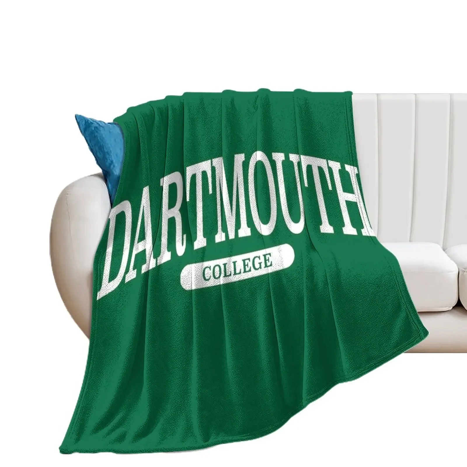 dartmouth - serif font curved Throw Blanket Blankets For Bed Cute Plaid Blankets