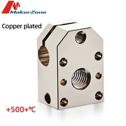 Alta Temperatura Cobre Phaetus Dragão Heaterblock, Acessórios para Impressora 3D, Compatível com E3D, V6, Até 500 ℃, Qualidade