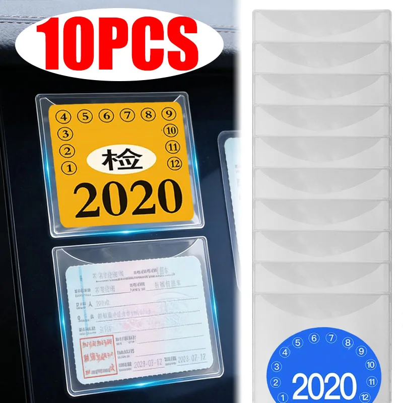 

Reusable Anti-Static Inspection Bag for Car Windshields Insurance Card and Registration Sticker Window Organizer Accessories