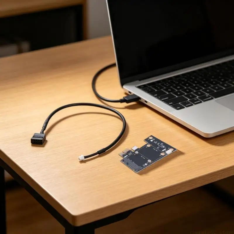 Mini PCIE To PCIE Converter Card Metal Construction Anti Loosening Board for Motherboard Home Entertainment