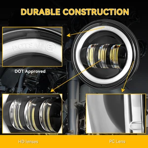 2 adet 4.5 İnç motosiklet led sis lambası, drl 30w su geçirmez su geçirmez água 4 1/2 lamba, yardımcı geçişi yamaha-klasik, flhr yol kral, dyna En iyi 10 satış, far yardımı-retro bisikletten bisiklete №2