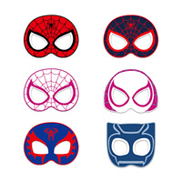 Hot 6-12Pcs/set Marvel spiderman Birthday Party Masks Toy Kids Costume spiderman Masks Figure Mask Kids Cosplay Party gifts