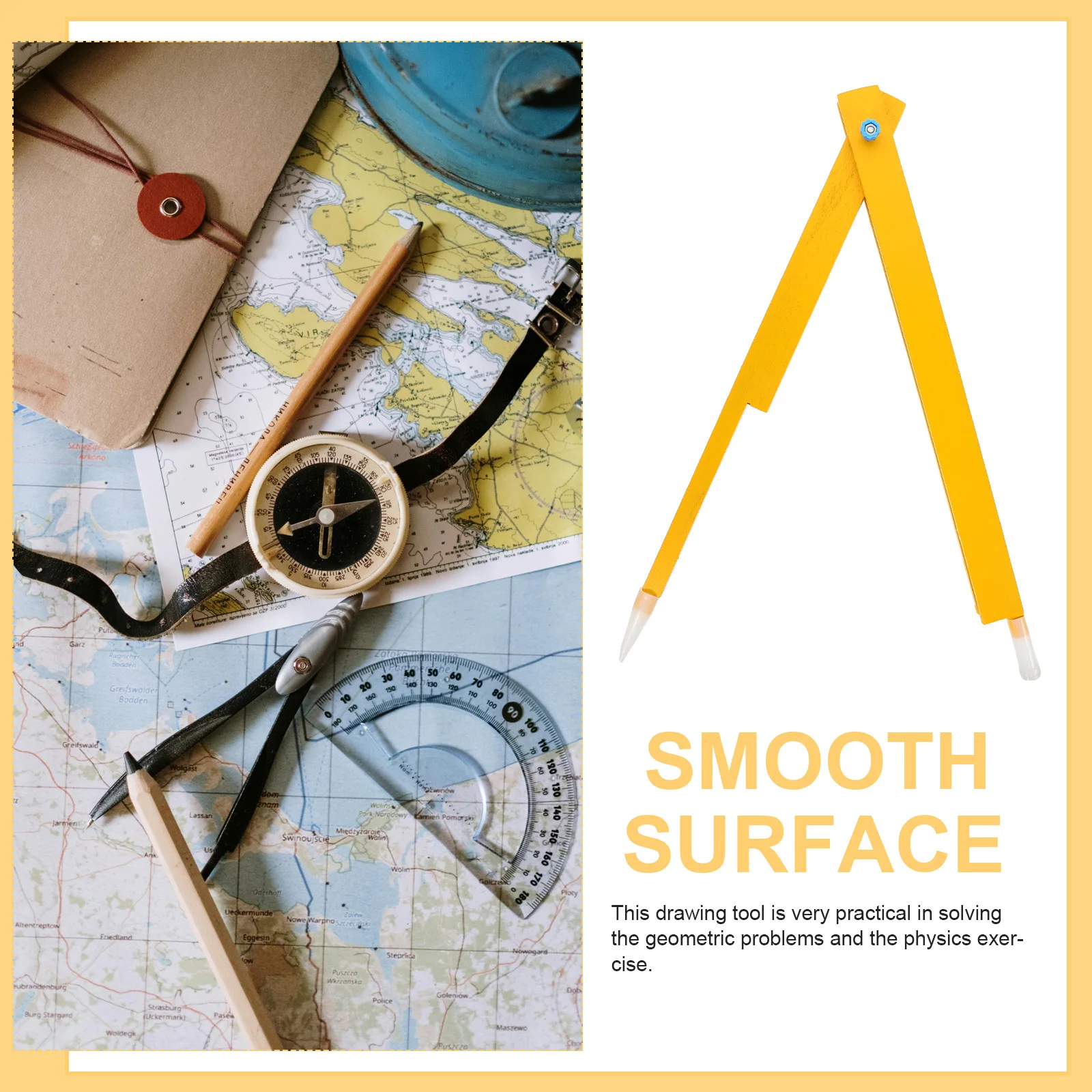 

Professional Blackboard Math Compass Multi-Use Drawing Tool Geometry Learning Compass Teaching Supply Compasses Drawing Tool