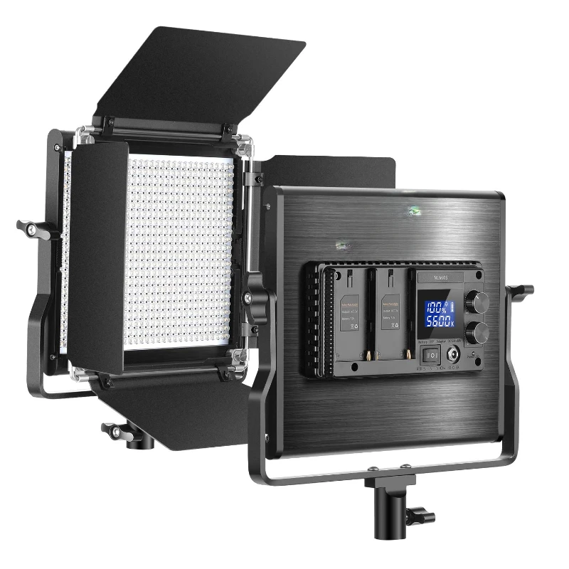 660 Beads CRI 96+ Professional Photography Light   3200K~5600K LED Video Light Dimmable Bi-Color LED Panel with U Bracket