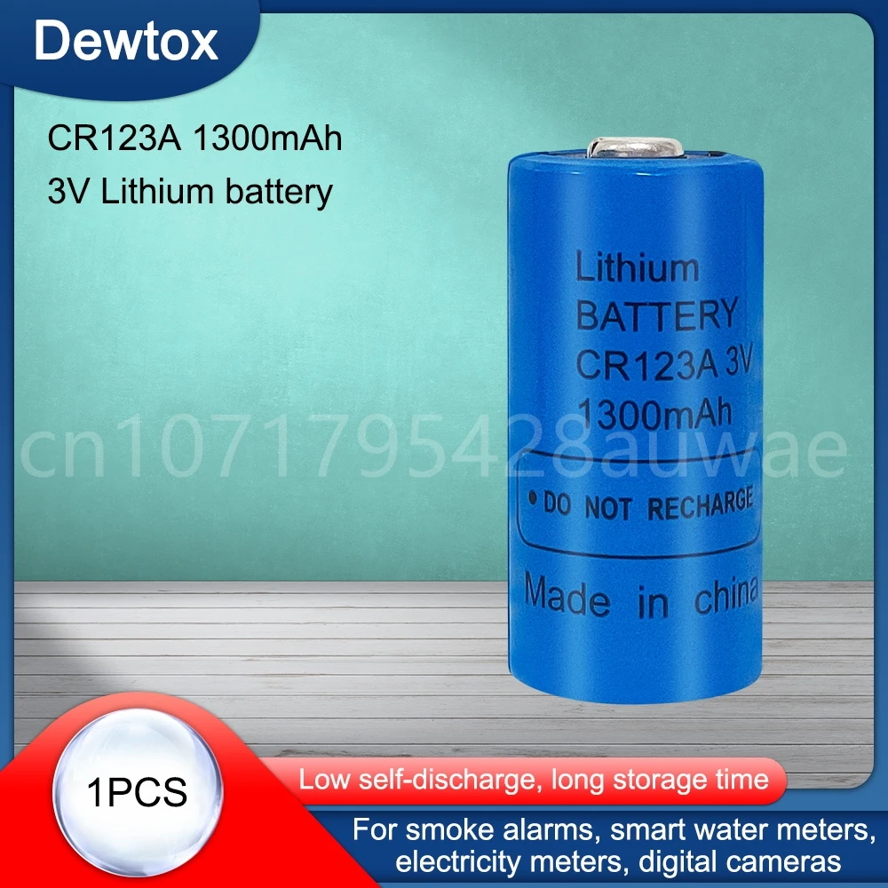 1PCS 3V CR123A CR 123A Lithium Battery Cell 1300mah CR123 CR17335 CR17345 16340 LiMnO2 Dry Primary Battery for Camera