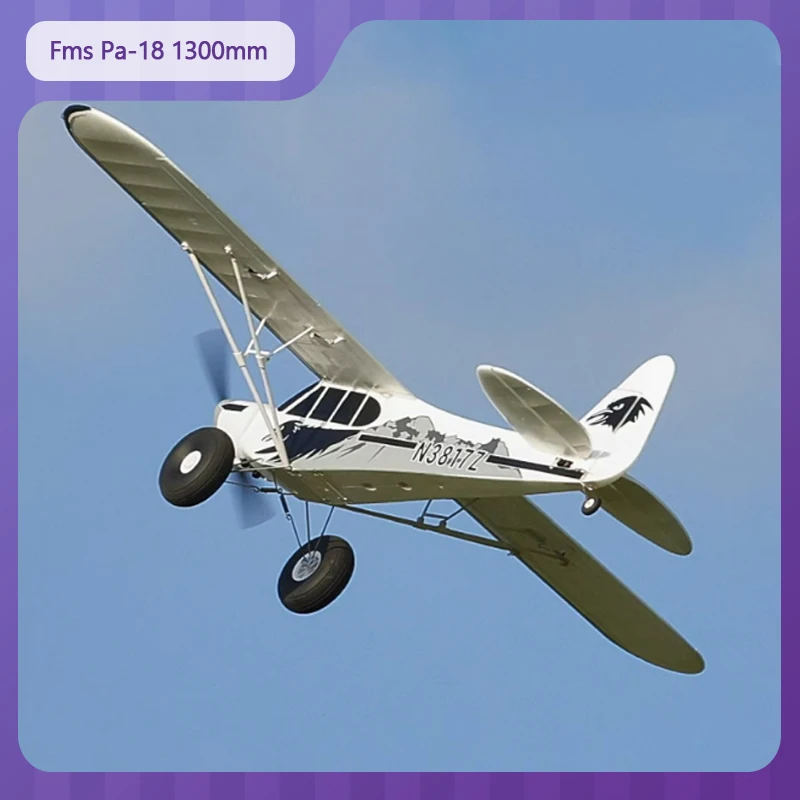 

Fms Pa-18 Rc Plane 1300mm Model Aircraft Toys Fixed Wing Propeller Pnp Rtf Trainer Aircraft Electric Remote-Controlled Aircraft
