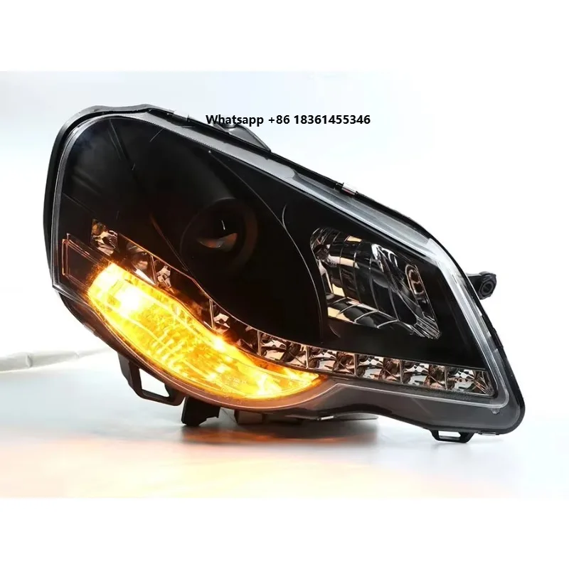 For  Polo 2005-2009 Car Headlight With Enhanced Features Modified LED DRL Headlamp