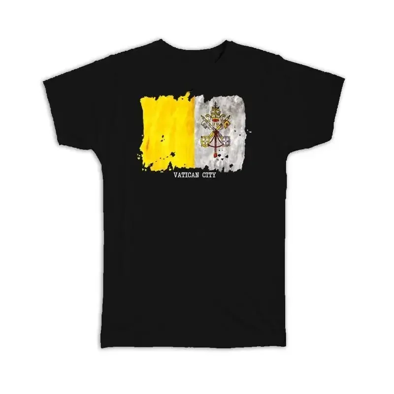 Vatican City Flag Europe Travel Expat Country Watercolor T shirt