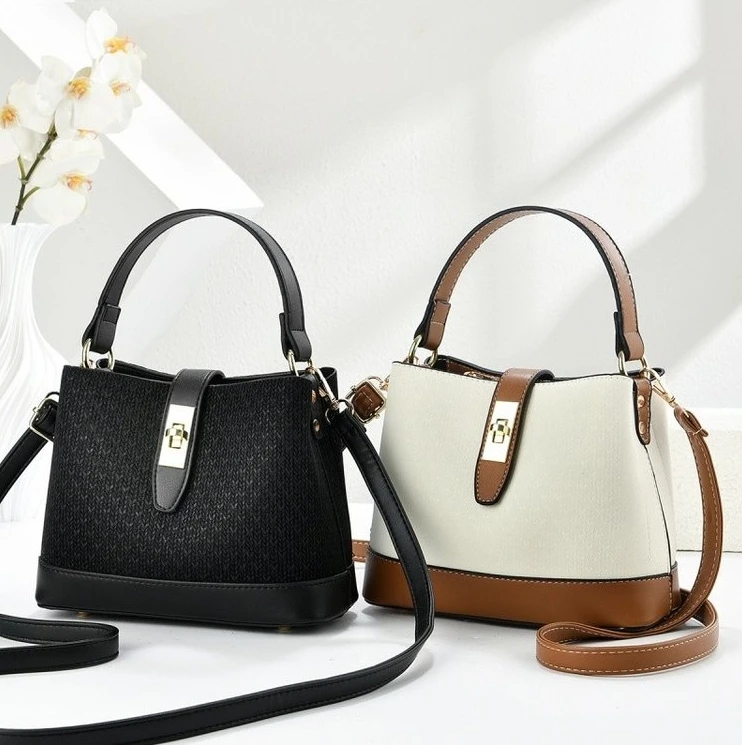 

2025 Women's Niche Premium Bucket Bag - Spacious Top-Handle, Shoulder & Crossbody Purse with Quality Texture