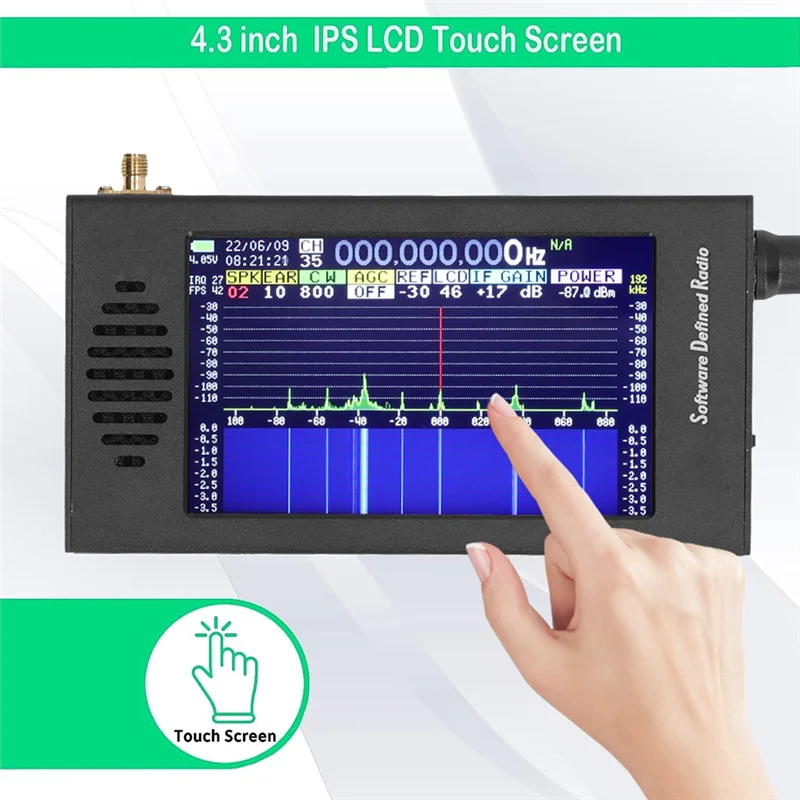 Ingenious-For DSP SDR Radio Receiver 4.3 Inch Touch Screen 100Khz To 149Mhz FM MW SSB CW HAM Radioodbiornik krótkofalowy