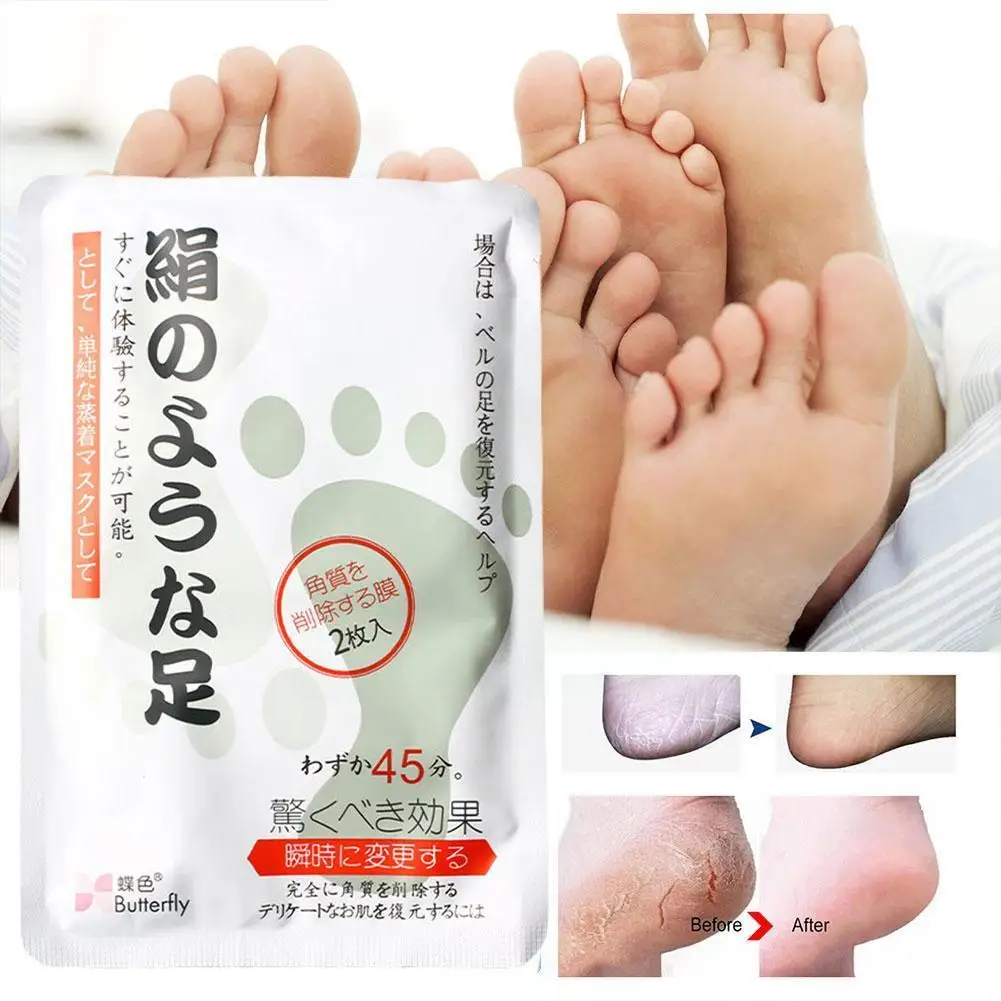 

Lactic Acid Foot Peeling Mask Remove Dead Skin Spa Exfoliating Care Smooth Moisturizing Socks Skin Whitening A6N2