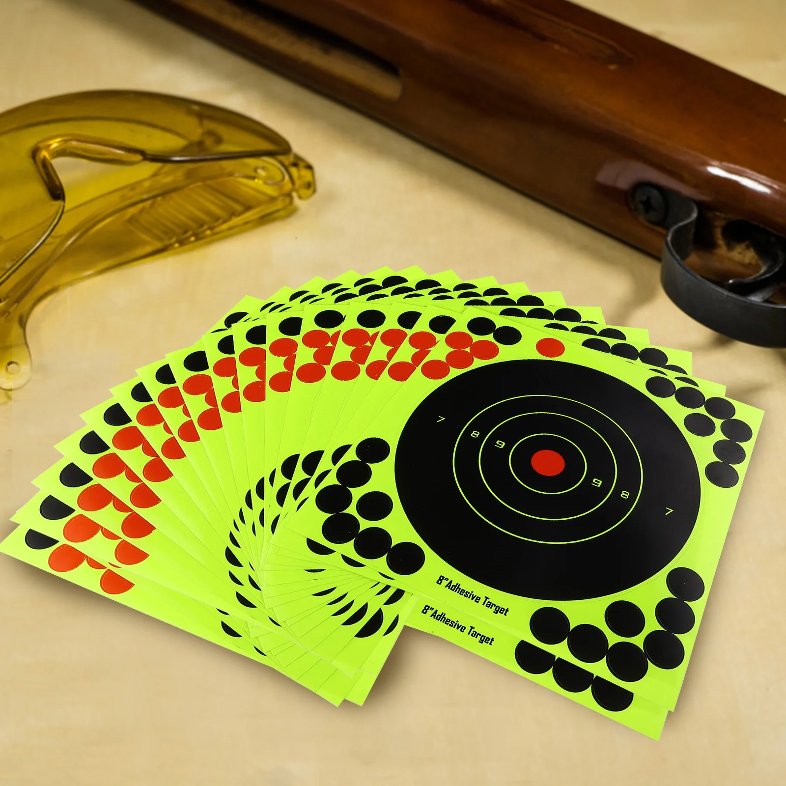 30 Pcs Shooting Target Stickers Hunting and Targets for Reactive Paper Splatter Aiming Papers Targeted Round Circle