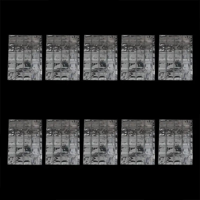 10pcs 20/30/42 Grids Coin Album Pages Pocket Acid Free Coin Holder Stamp Collection Organizer Sheet Transparent Coin Loose Leaf