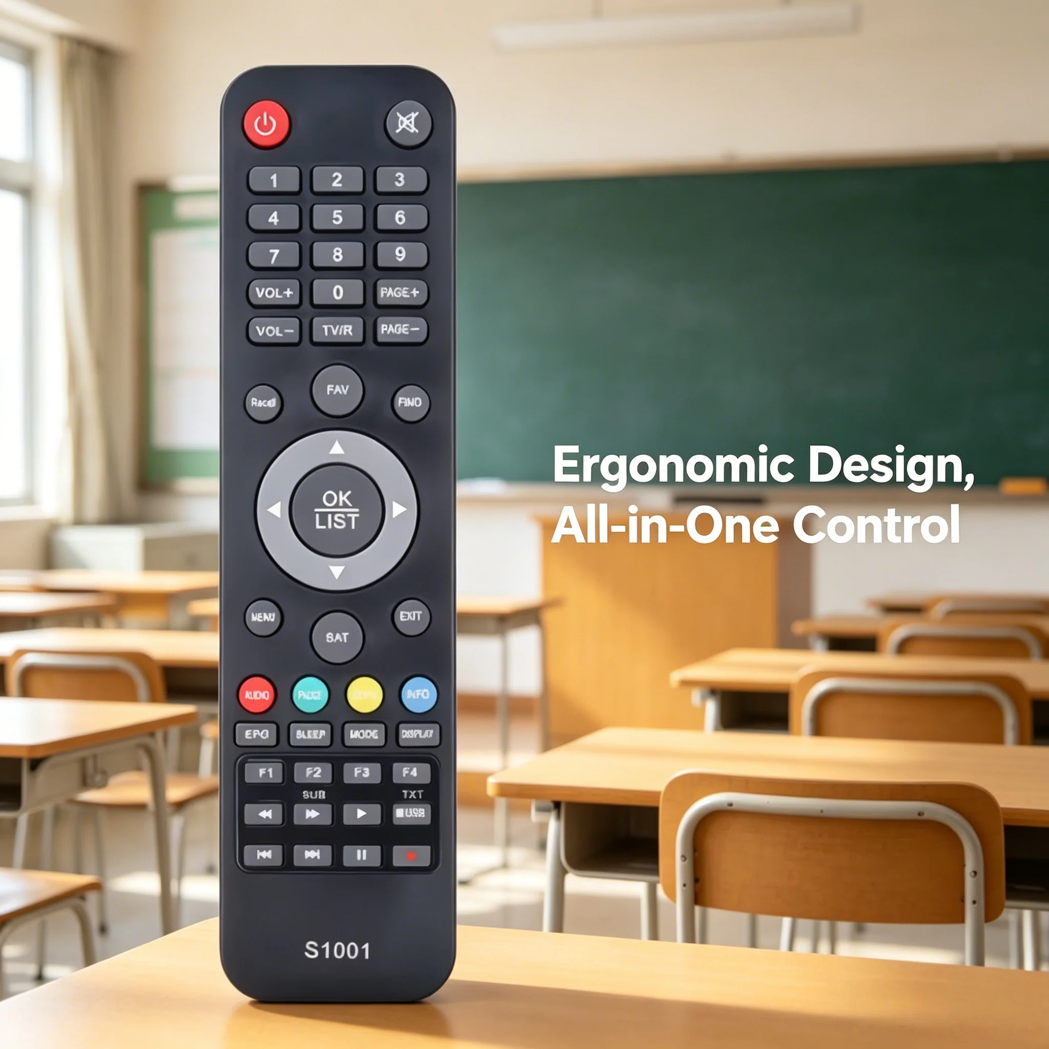 S1001 Remote Control for Azamerica S1005 S926 S2005 Champions HD Satellite Receiver STB