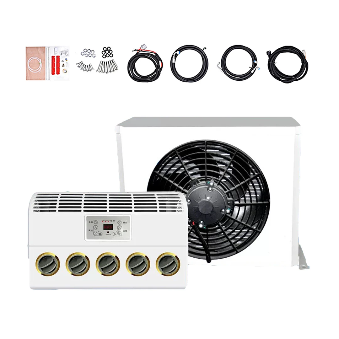 2024 Parking Compressor Mini Conditioner 12V DC Parking Cooler Mini Split Car Air Conditioner Compressor