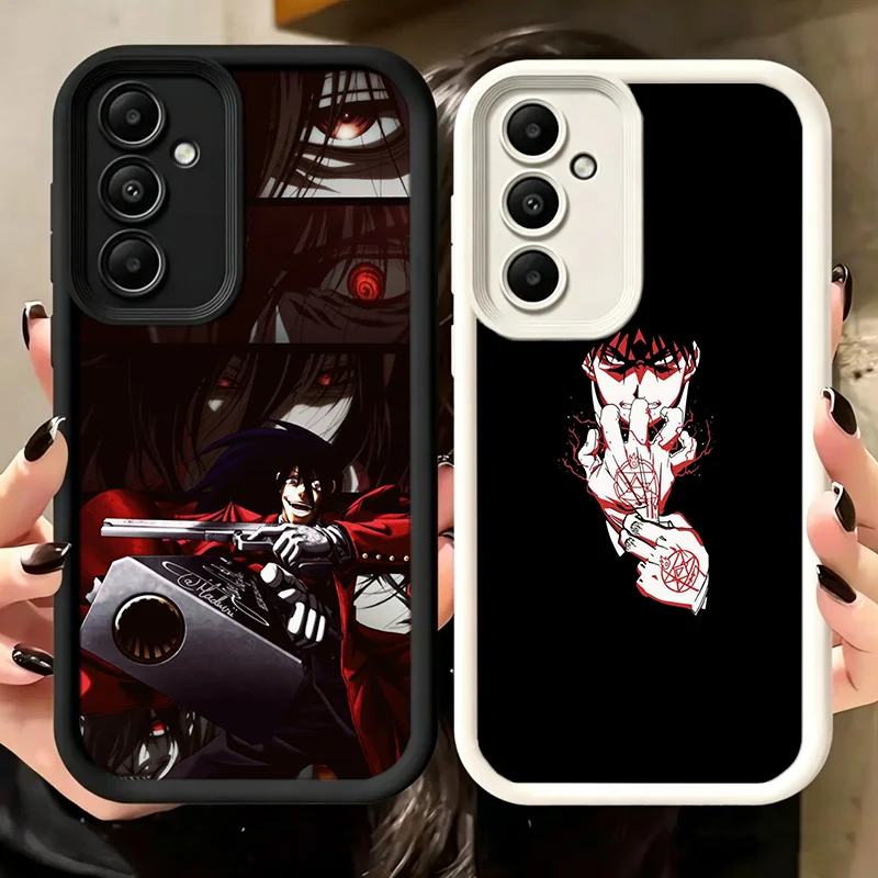 Чехол для телефона с изображением аниме Hellsing для Samsung A17 A27 A57 A16 A26 A36 A56 A15 A25 A35 A55 A05S A06 A07 Galaxy M15 M16 M23 M34 M36 M54 No