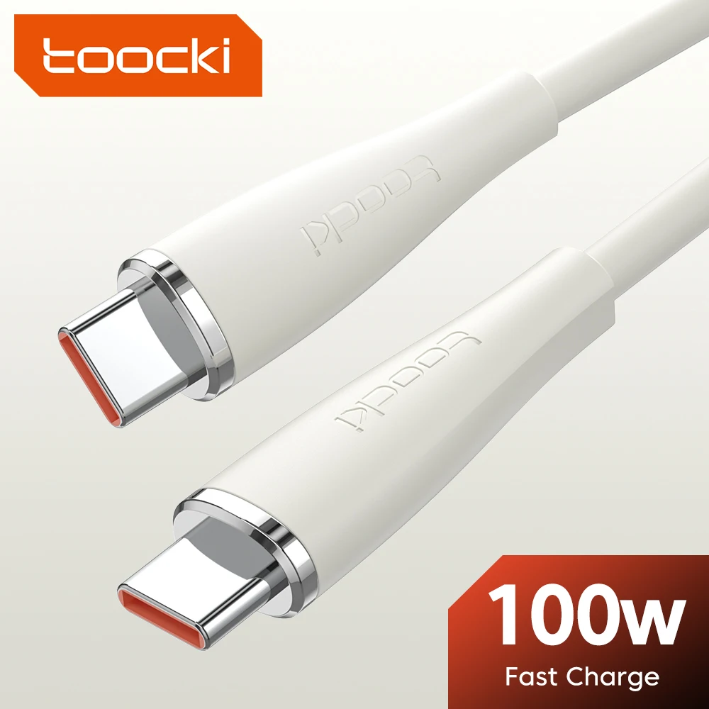 Toocki  PD100W 60W Type C C to C Cable Fast Charge Mobile Cell Phone Charging Cord Wire For Xiaomi Samsung Huawei Macbook iPad