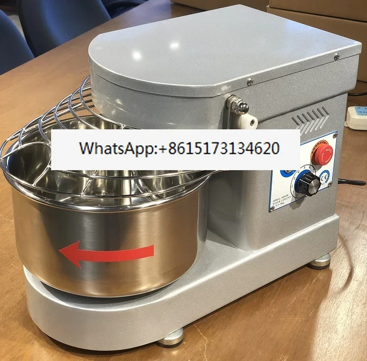 Haushold bread making machine tabletop dough kneading machine 7l bread spiral mixer maquinas