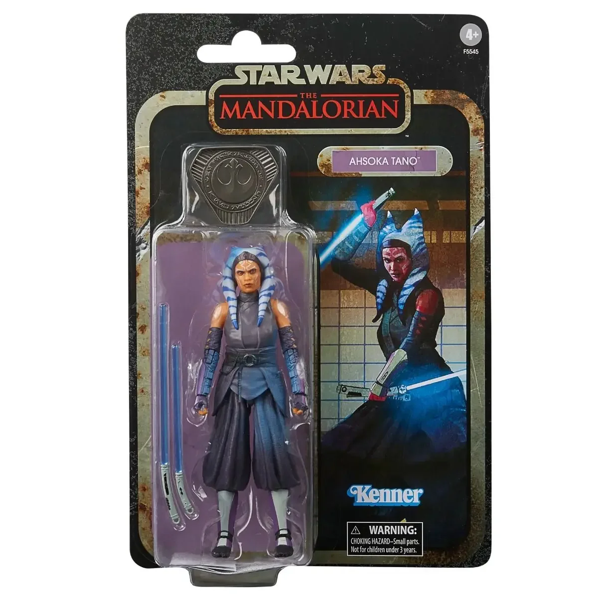 Hasbro Star Wars 6-Inch Action Figures, Asoka, Boba Fett, Mando, Dark Soldier, Boca Tan, Hanging Card Collectible Toy Garage Kit