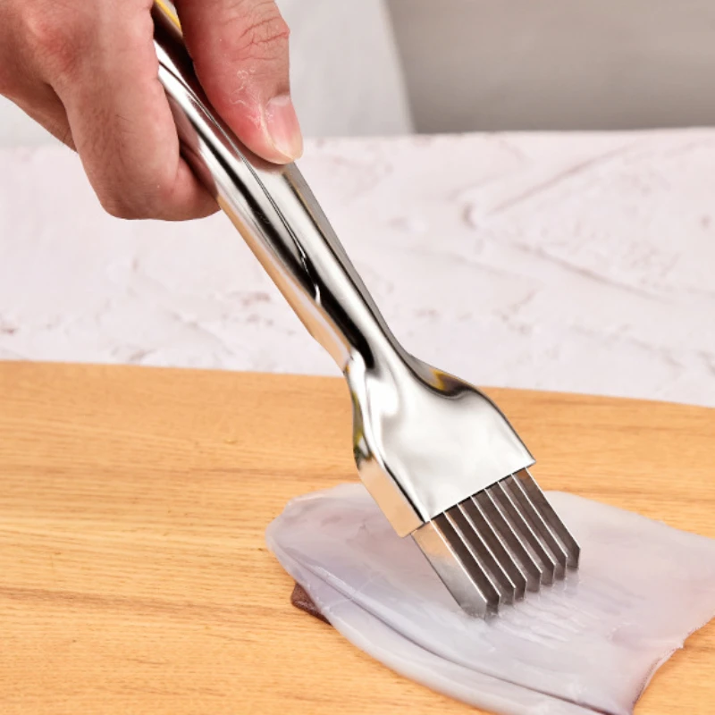 سكين بصل أخضر مفروم من الفولاذ المقاوم للصدأ، سكين حرير أجاد المطبخ، تصميم مقبض منحني، مفرمة طعام سريعة، بصل أخضر