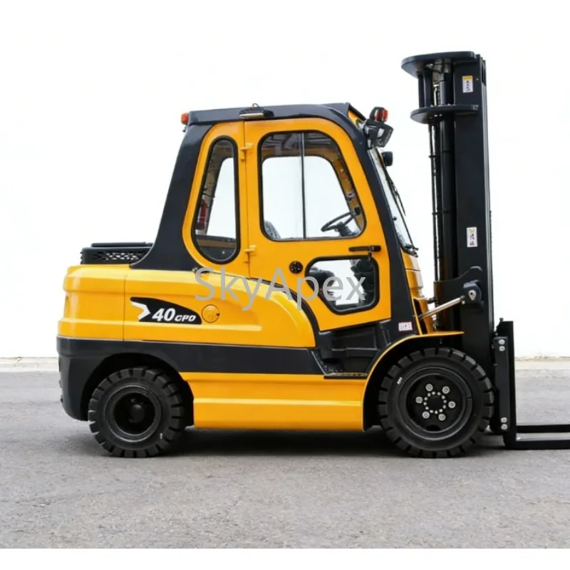 CE ISO Certified 4t 5000kg Off Road Telescopic Telehandler High Endurance Electric Forklift  For Warehouse Factory Logistics Use