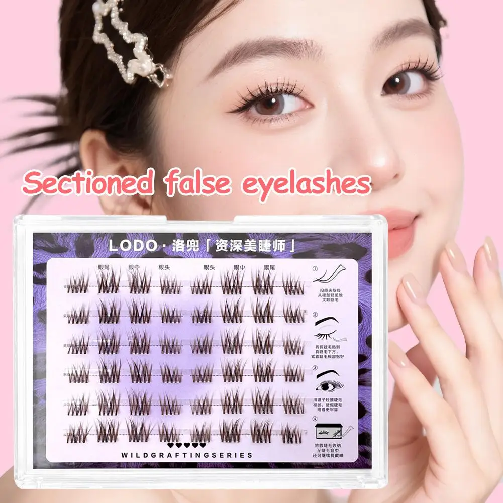 Brown Cluster DIY Eyelashes Individual Volume False False Black Eyelash Makeup Brown Lashes Cluster And Cluster Colored Q6P2