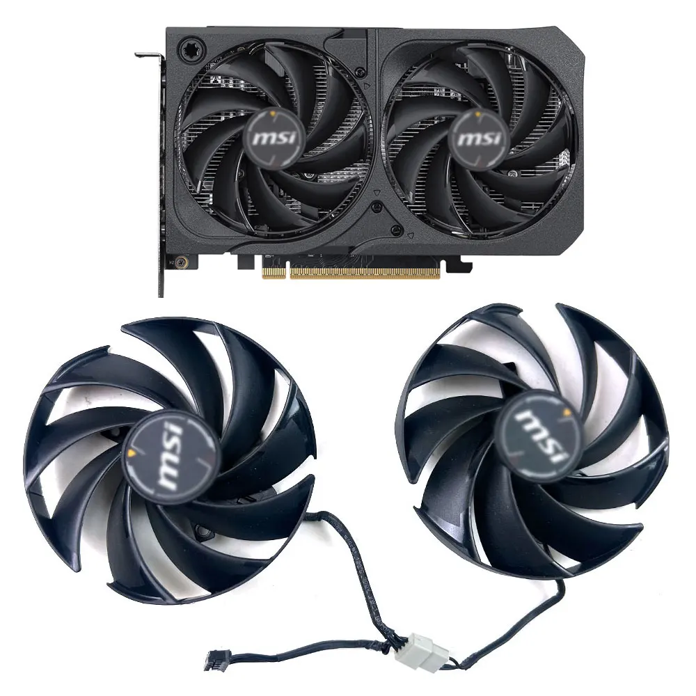 NEW Cooling Fan 87MM 4PIN PLD09210S12HH For MSI GeForce RTX 5050 5060 8G SHADOW 2X OC video card fans