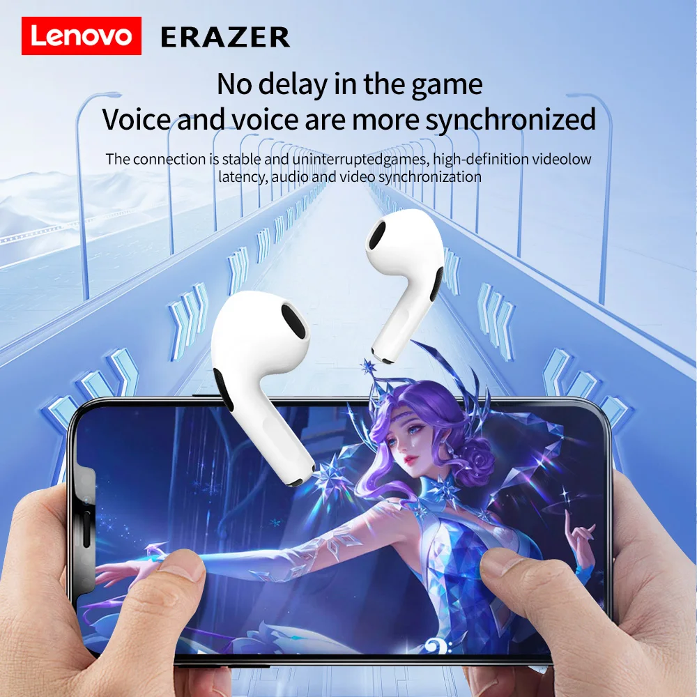 Lenovo ERAZER HT38 Wireless Earphones TWS Noise Reduction High Sound Quality 230mah Battery Headphone with MicrophoneFor Phone