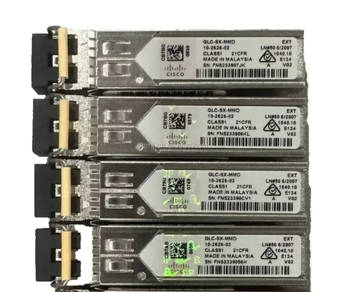 โมดูลซิสโก้ ใหม่ รุ่น GLC-SX-MMD 1000BASE-SX ความยาวคลื่นสั้น พร้อม DOM 850nm 550m โมดูลมัลติโหมด