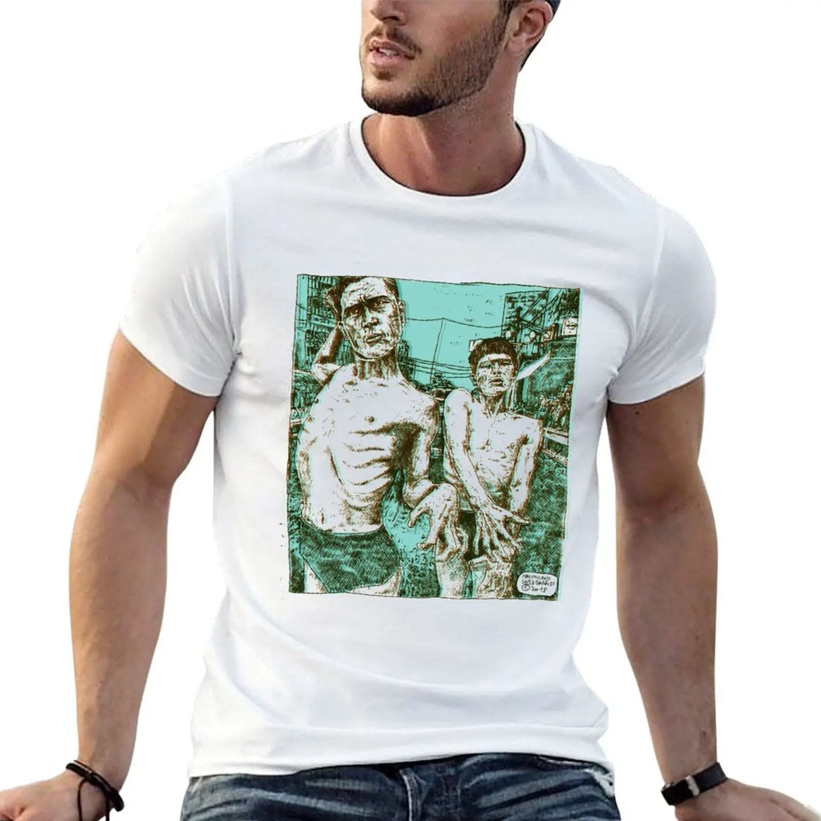 Butoh Dancers, by Maximiliano Lopez Barrios T-Shirt funny gifts anime figures compression shirt men