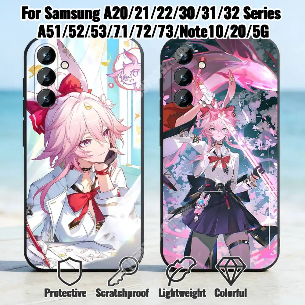 Honkai Star Rail Evanescia Phone Case for Samsung Galaxy A12 13 A20 21 22 A30 31 32 A51 52 A71 72 Shockproof Bumper