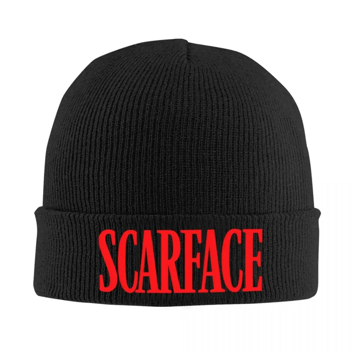 Scarface Logo Bonnet Hats Knit Hat Unisex Adult Hip Hop Warm Soft Beanie Hats Winter Hippie Design Cap