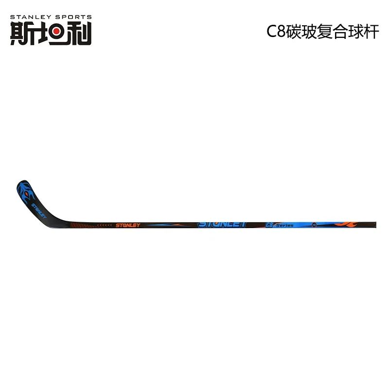 Factory Production Ice Hockey Stick 40%Carbon Glass Composite Sticks Wear-resistant Blade Senior inline hockey Sticks