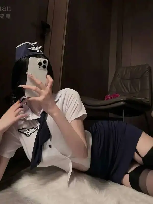 Erotic Skirt Sets Sexy Cosplay Costumes Temptation Bag Hip Skirt Policewoman Nightclub Skirt Sets Charming Sweet Beautiful FJ0S