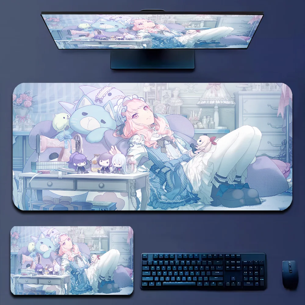 مشروع Sekai-حصيرة أرضية مع قفل الحافة ، مكتب كمبيوتر مكتبي ، لوحة ماوس كبيرة ، وسادة كمبيوتر محمول ، لوحة مفاتيح ، غرفة نوم ، 80 × 30 ، XL