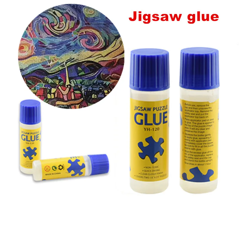 120ml Safe Clear Glue Stick Papers Jigsaw Puzzle Conserver Glue Tool Non-Toxic Self Apply Fast Dry for Puzzle Hobbyist Collector