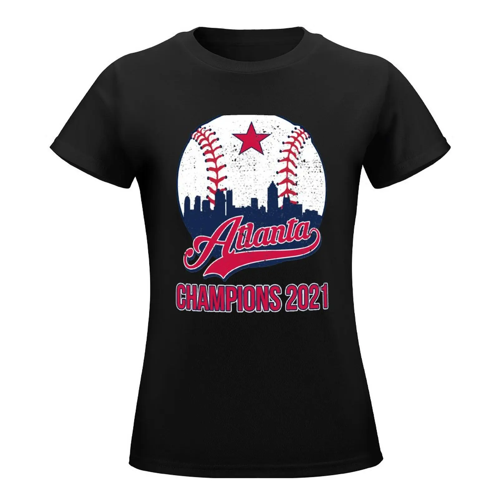 Atlanta Baseball champions 2021 T-Shirt oversized Female clothing Women t shirt