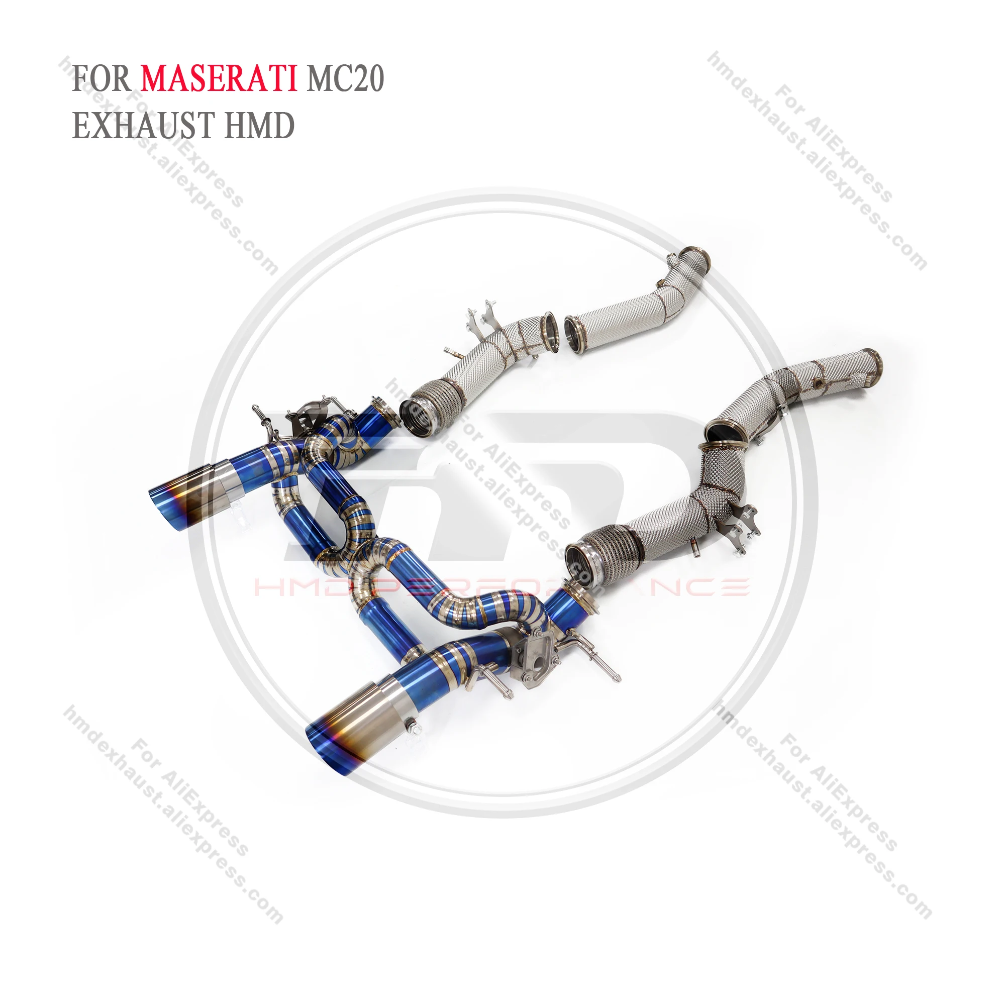 HMD Titanium Alloy Exhaust Catback For Maserati MC20 Exhaust Pipes Auto Performance Parts MC20 Exhaust