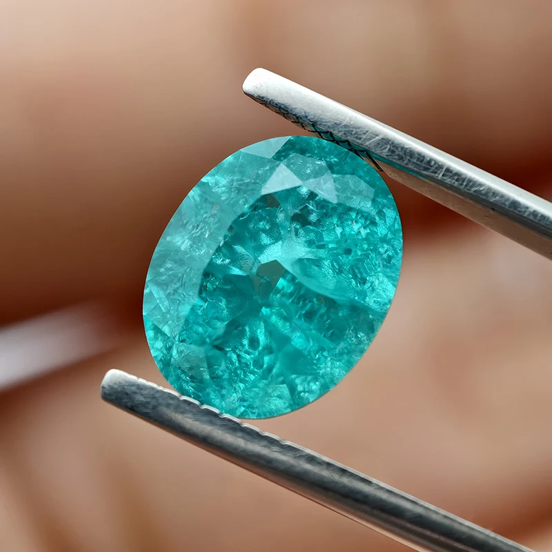 

Top Paraiba Oval Shape Cotton Yttrium Aluminium Garnet (YAG) Loose Gemstone – Lab Diamonds Stones for Jewelry Making DIY Design