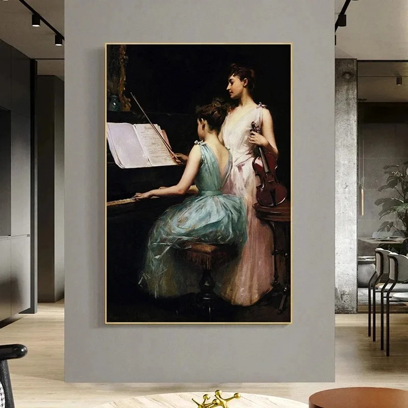 لوحات قماشية فيكتورية لنساء عصر النهضة ، سر فيكتوريا ، ملصق قديم ، صور فنية جدارية ، ديكور منزلي