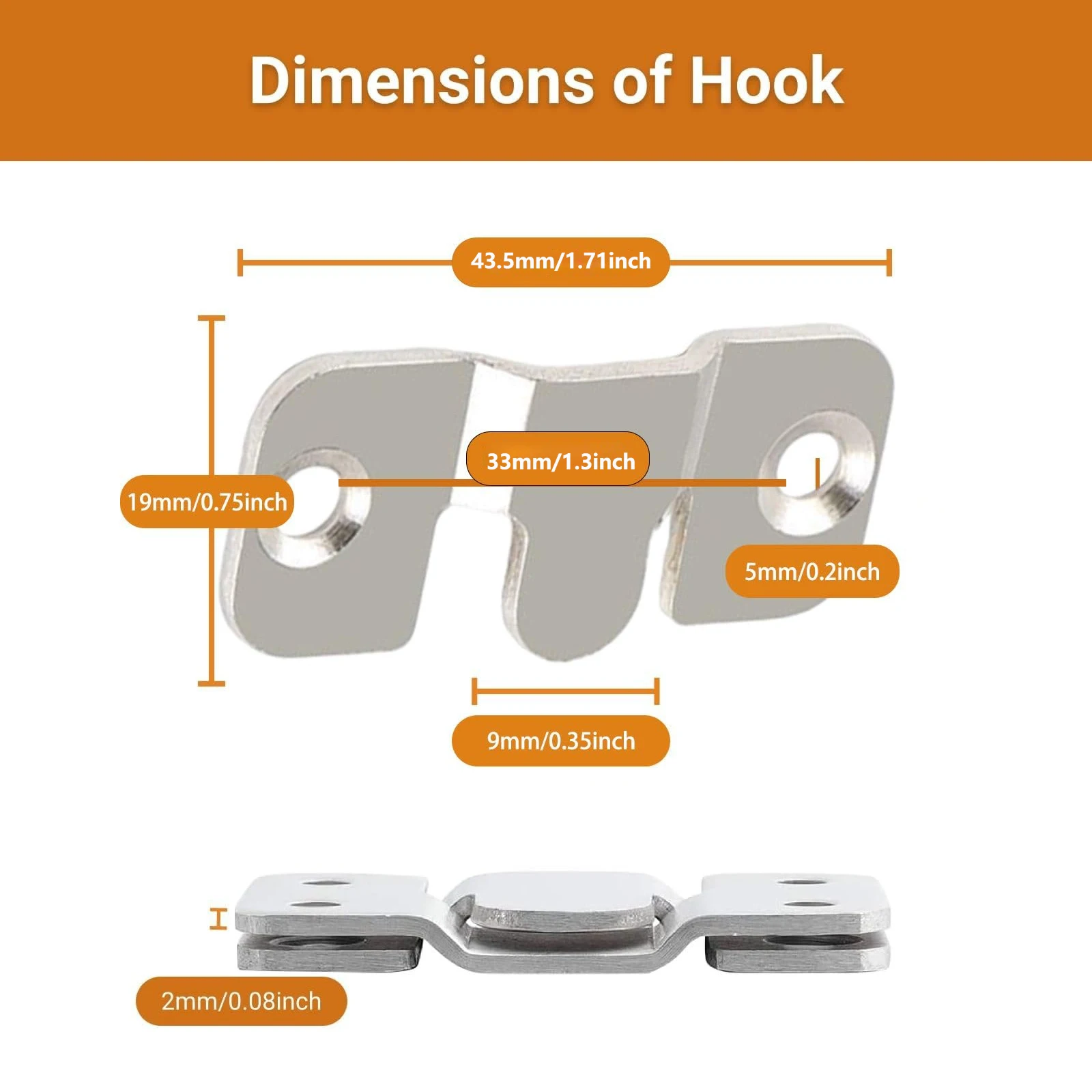 2 Pairs Flush Mount Bracket Interlock Hanging Buckle Furniture Connector Wall Picture Frame Hanger Display Photo Frames Hooks