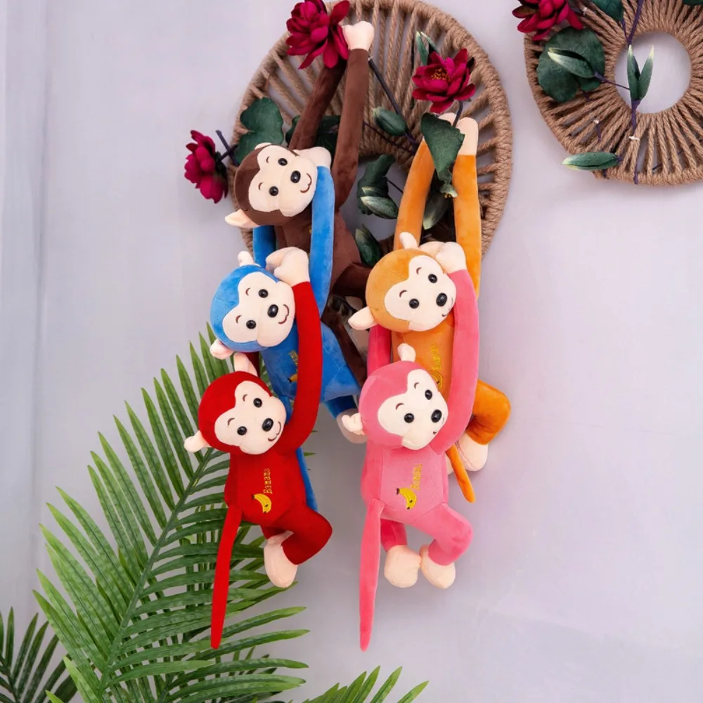 

Animal Monkey Long-Armed Monkey Doll Long-armed Plush Hanging Monkey Plush Toy Cute Soft Long Arm Tail Monkey Doll Decoration