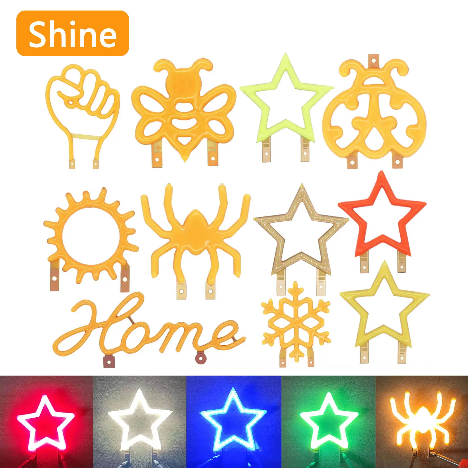 LED COB Edison mini LED Filament 3V Candle Diode Holiday Party 	 Birthday Decoration Light Rainbow DIY Bulb Flashes  Accessories
