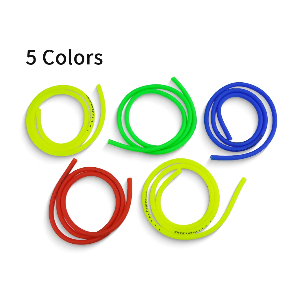 Universal 1M 5-Color Rubber Motorcycle Petrol Fuel Line Hose, Petrol Gas Oil Pipe for Motorcycle ATV Scooter Dirt Bike