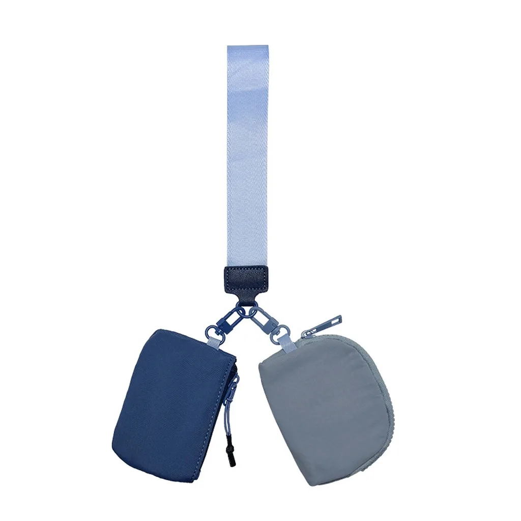 2026 2-in-1 Portable Card Holder: Multi-functional mini Coin Purse, with Zipper, Wrist Strap & Keychain, for Bank Card Storage